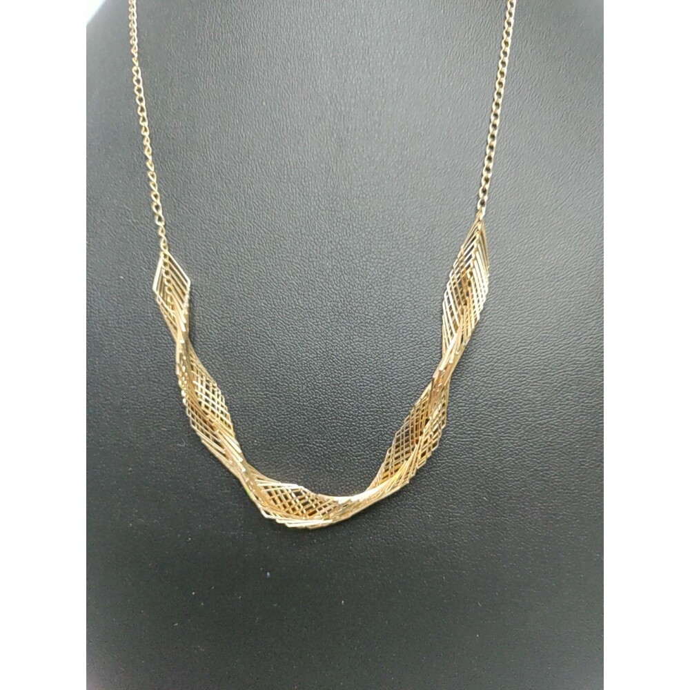14K Yellow Gold 8mm Flexible Wired Necklace - 17+1" 6.24 Grams
